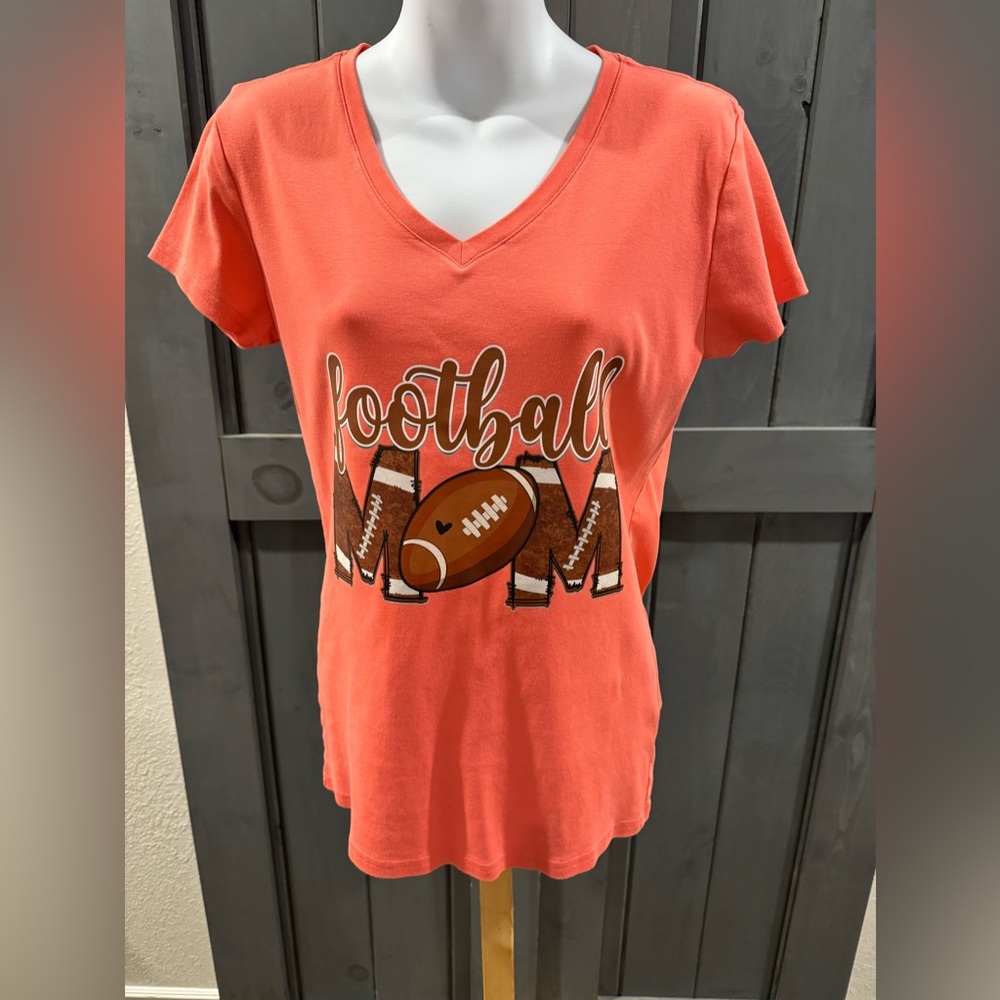 Football Mom t shirt size Large